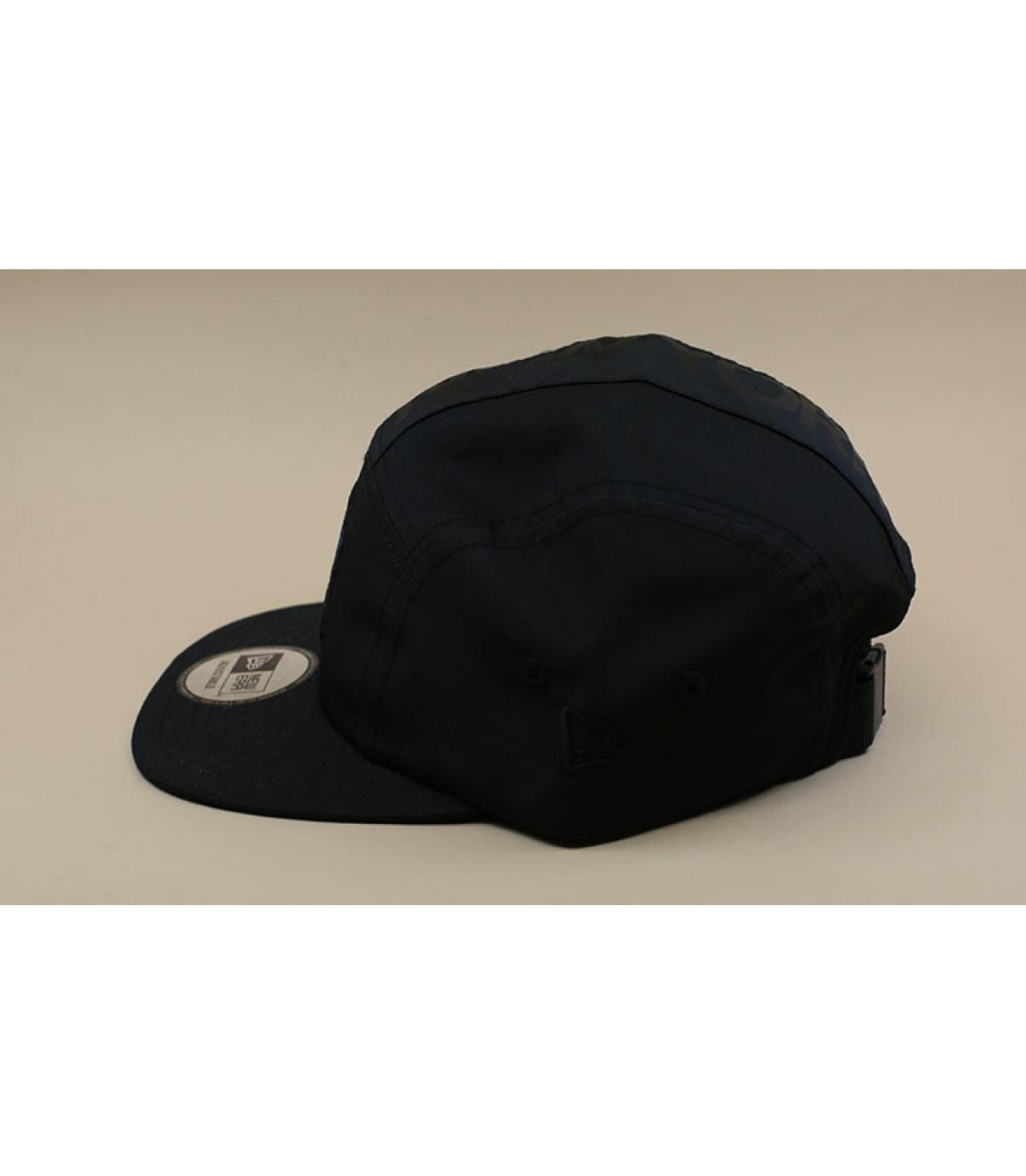 New Era black 5 panel NY cap